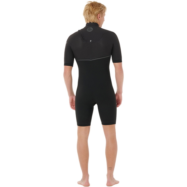 2026 Rip Curl Mens E-Bomb 2/2mm Zip Free Springsuit 124MSP - Black